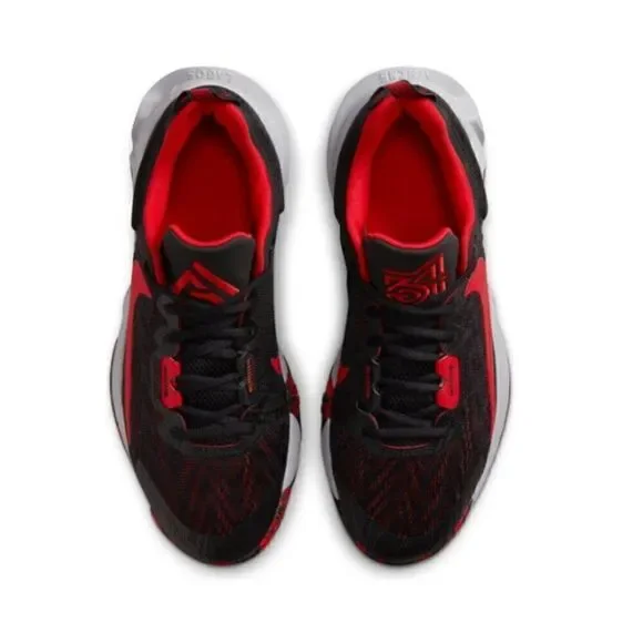 Nike Men's Basketball Three Quarters Tall, Black University Red Wolf Grey, 7.5 - Picture 3 of 7